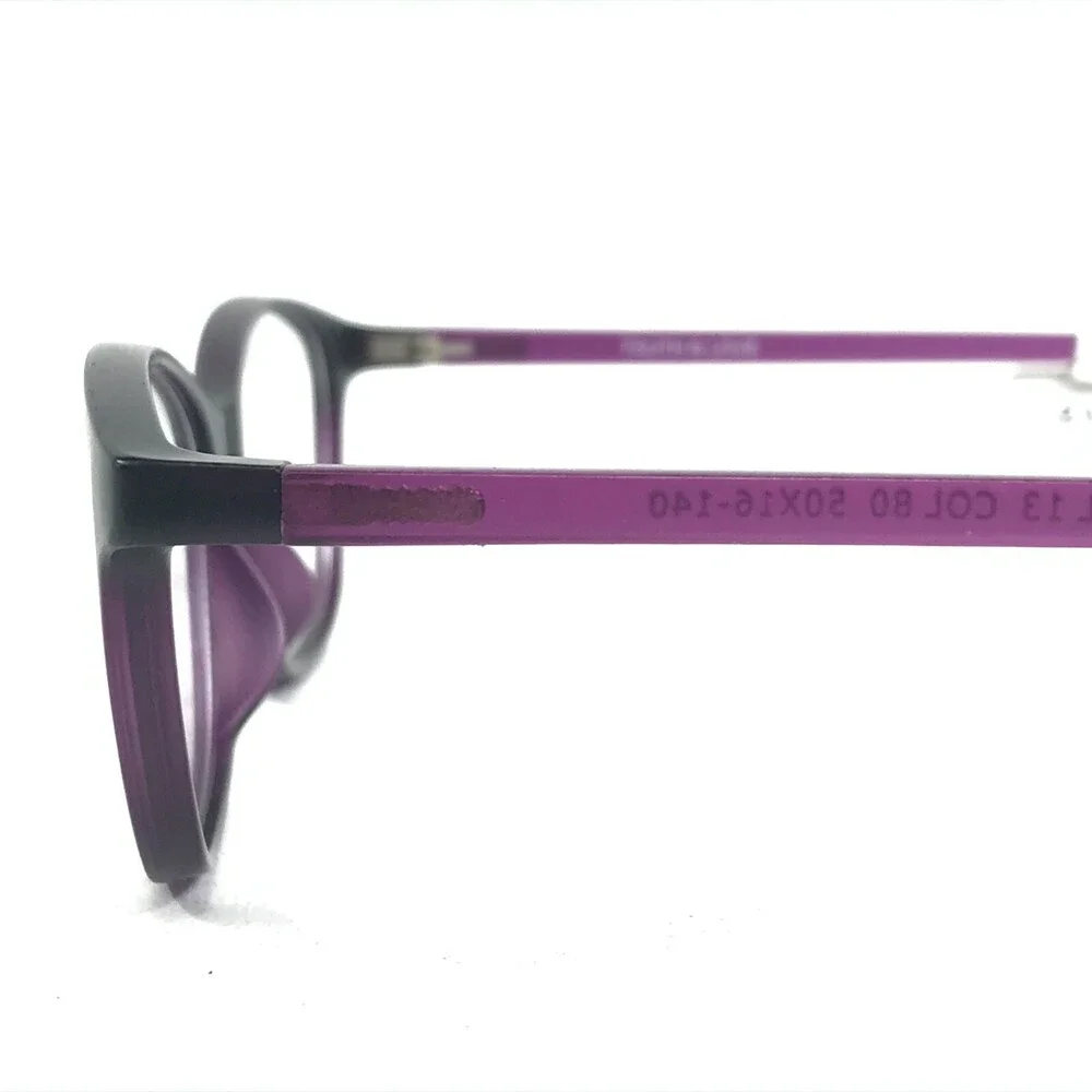 Truth & Love Eyeglasses Frames T & L 13 COL 80 Purple Cat Eye Full Rim 50-16-140